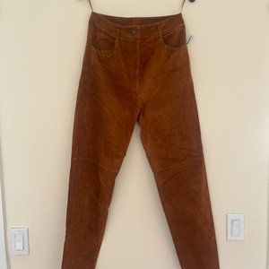 90s Vintage Pia Rucci Suede Pants